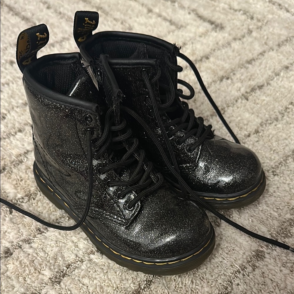 Dr. Martens Glitter Black Boots